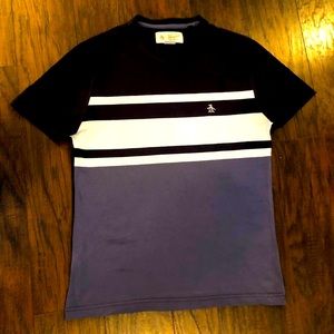 Original Penguin Striped Tee Shirt - Size Small S